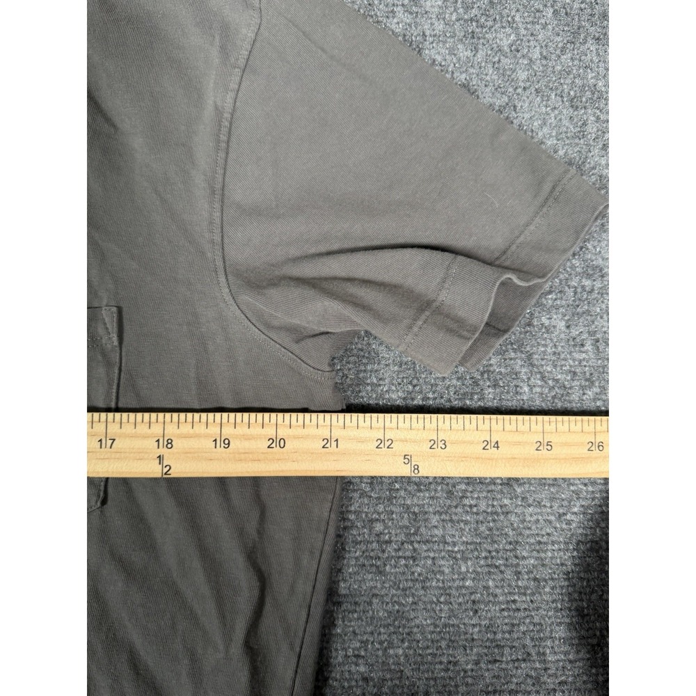 American Giant Shirt Mens Medium Gray Pocket Tee Crewneck Short Sleeve Casual - Picture 8 of 9